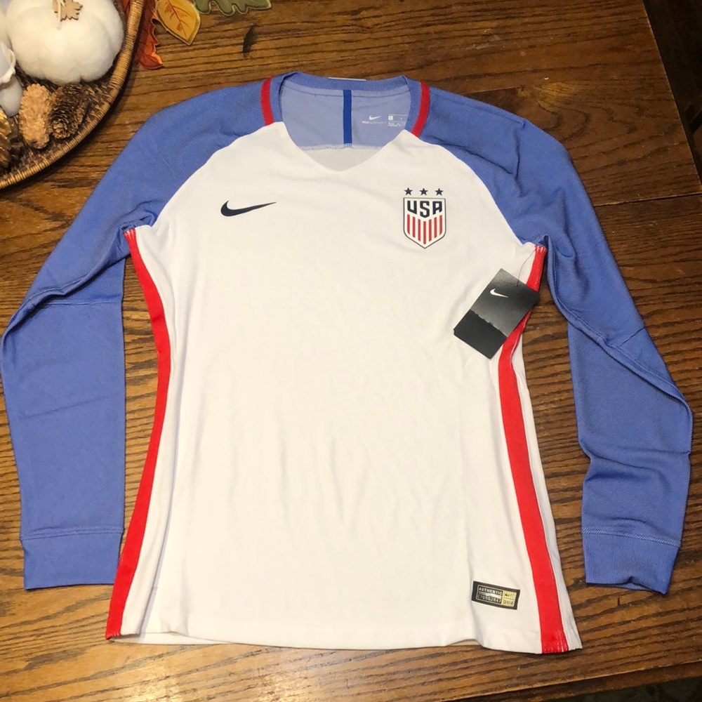 NWT Nike 2016 USA Womens Aeroswift Player Issue PE Soccer Jersey 819278-100